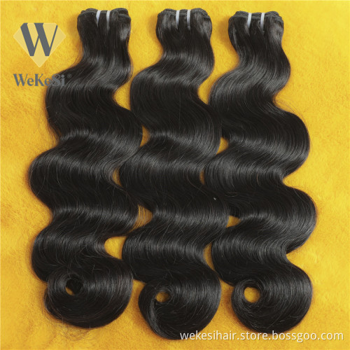 Super Double Drawn Hair Bone Straight Double Drawn Human Hair Bundles Unprocessed Cuticle Aligned Grade 10A Brazilian Hair